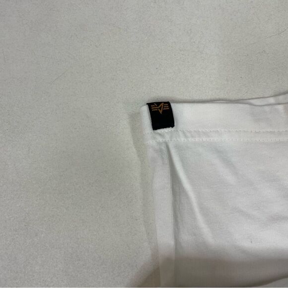 Alpha Industries x Playboy Graphic T-shirt Men Small White Short Sleeve - Picture 4 of 7